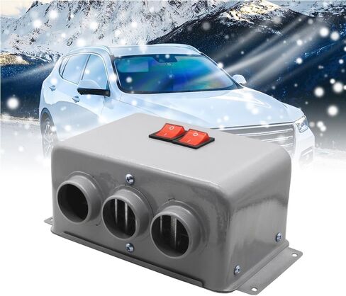 MACHSWON Automobile Interior Heater, 800W Dual Gear 3 Hole Compact Car Heater Demister Winter Fast Heating Warmer Frost Removing Car Windshield Defroster and Defogger(24V 800W) in Saudi Arabia