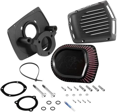 K&N Cold Air Intake System: High-Flow Air Filter, Increase Performance & Acceleration: Compatible with 2008-2017 Harley Davidson: (See Product Descriptionf for Selected Models) RK-3951 in Saudi Arabia