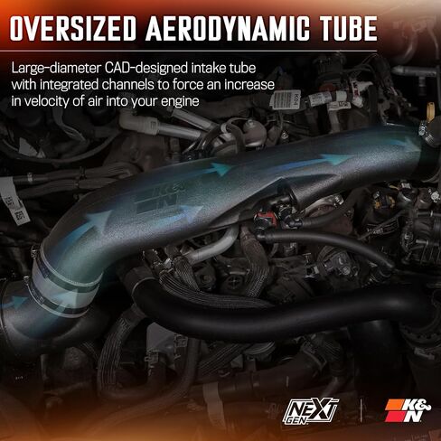 K&N NextGen Cold Air Intake System: High-Flow Cotton Filter: Compatible with 2024-2025 FORD: Ranger Raptor, 50-2628 in Saudi Arabia