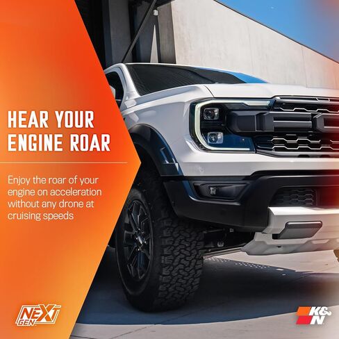 K&N NextGen Cold Air Intake System: High-Flow Cotton Filter: Compatible with 2024-2025 FORD: Ranger Raptor, 50-2628 in Saudi Arabia