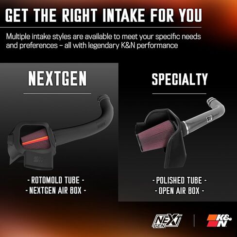 K&N NextGen Cold Air Intake System: High-Flow Cotton Filter: Compatible with 2024-2025 FORD: Ranger Raptor, 50-2628 in Saudi Arabia