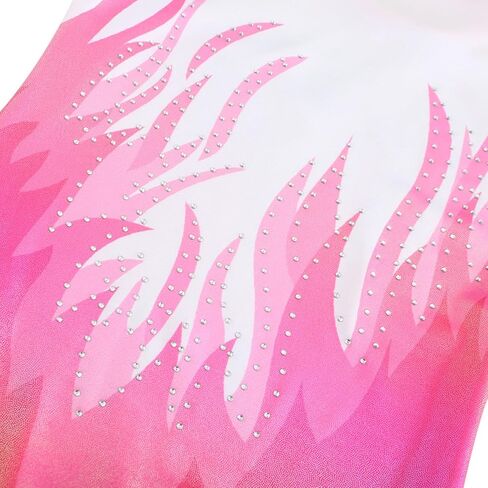 Valcatch Girls Leotard Gymnastics Ballet Slyveless Sparkly Dancly Dance Hood Stard in Kuwait