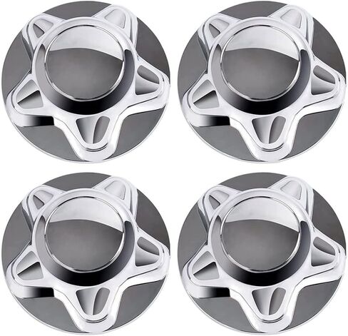 4pcs 5 lug chrome center center caps cover to inctible مع 1997-2000 Ford F150 متوافق مع 2000-2002 Lincoln Navigator متوافق مع 1997-2000 Ford Expedition 909-031 F75A1A096EA in Saudi Arabia