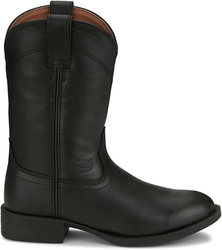 Justin BLAIN 10" Roper Boots for Women - Full-Grain Leather, Cushioned Insole, Durable Outsole, Stylish & Comfortable Design, Midnight - 7 B in Saudi Arabia
