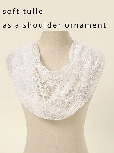 Foyte Chapel Veil Lace Mantilla Veils Catholic Church Tulle Latin Mass Head Covering for Women and Brides in Kuwait