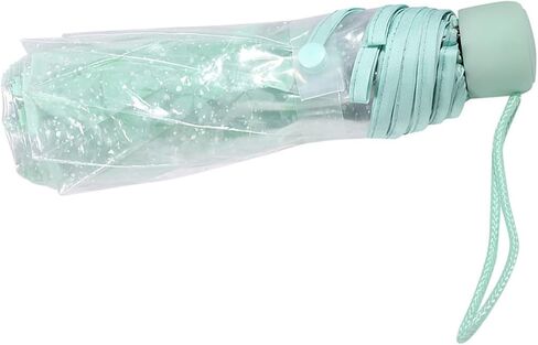 Majatou fashion Transparent cherry collapse blossom umbrella, Manual opening handle umbrella Suitable Fit All Girl boy in Saudi Arabia