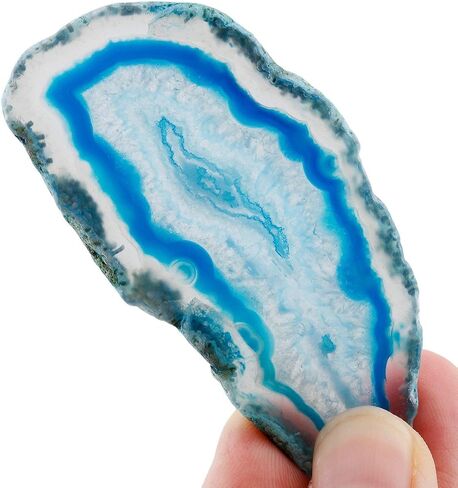 rockcloud 10 Pcs Agate Light Table Slices, Healing Crystals Geode Stones,Irregular Home Decoration Jewelry Making,Multi Color in Saudi Arabia