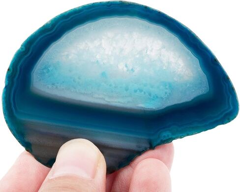 rockcloud 10 Pcs Agate Light Table Slices, Healing Crystals Geode Stones,Irregular Home Decoration Jewelry Making,Multi Color in Saudi Arabia