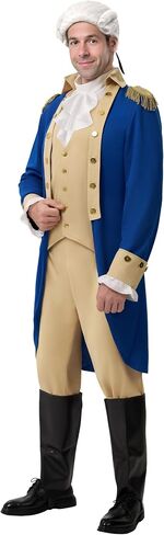 Spooktacular Creations Halloween Founding Father Costume, Blue Men Colonial Costume for Halloween Party in Saudi Arabia