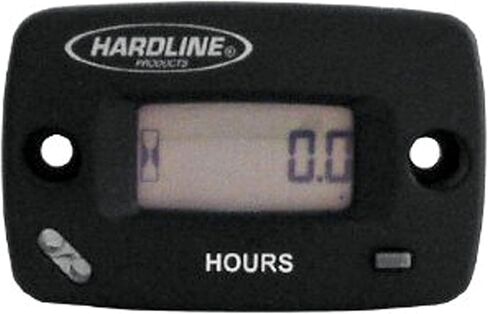 Hardline Products HR-8061-2 Hour Meter/Tachometer for up to 2-Cylinder Engines,Black in Saudi Arabia