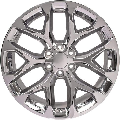 OE Wheels LLC 22 inch Rim Fits 6x139.7 Silverado Suburban Tahoe Sierra Yukon Escalade CV98B 22x9 Chrome Wheels Hollander: 5668 in Saudi Arabia