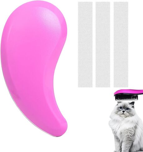 Cat Brush for Shedding - Perfect Cat Grooming Brush for Long-Haired Cats | Deshedding & Hair Remover Brush for Indoor Cats | Pet Brush for Cats in Kuwait