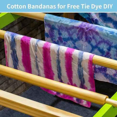 25 Pcs Cotton Bandanas, 21.7 x 21.7 Inches DIY Tie Dye Blank Handkerchiefs, Soft Cotton, Multiple Color Patterns, Ideal for Crafting, Headbands, and Scarves, Perfect for Family and Party Gifts in Saudi Arabia