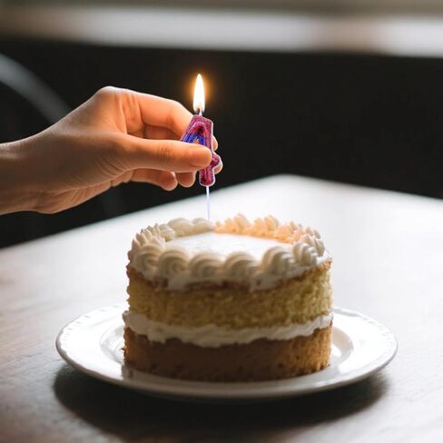 Spider Web Number 4 Candle - عيد ميلاد Topper مع شموع الويب والعنكبدر للحفلات ذات الطابع （4） in Kuwait