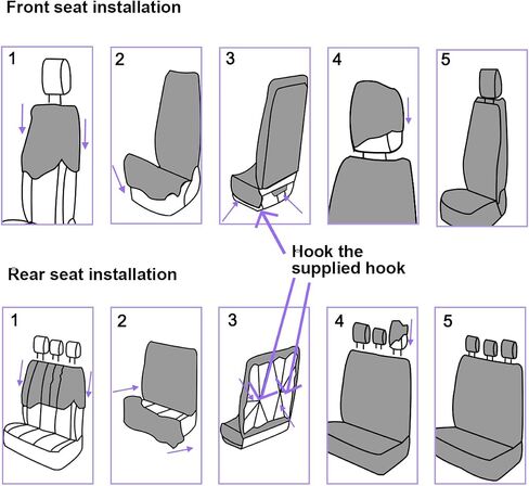 Car Seat Covers, 9PCS Butterfly Print High Back Vehicle Front Seat & Rear Bench Protector, Breathable Automotive Interior Chair Accessories, Universal for SUV Sedan Truck (Pink) in Saudi Arabia