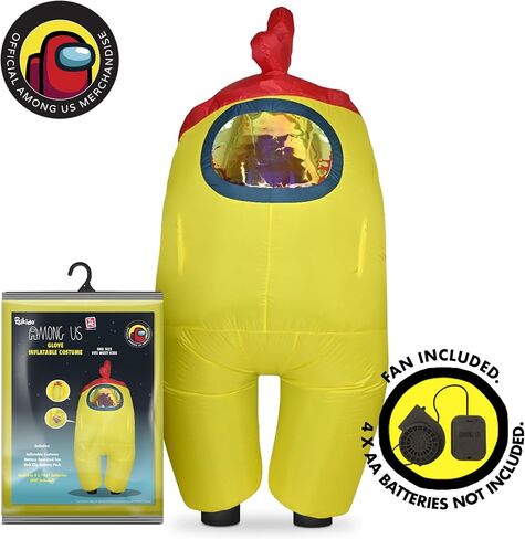 YuMe Official Among Us Toikido Toys Inflatable Kids Halloween Cosplay Costume for Children in Kuwait