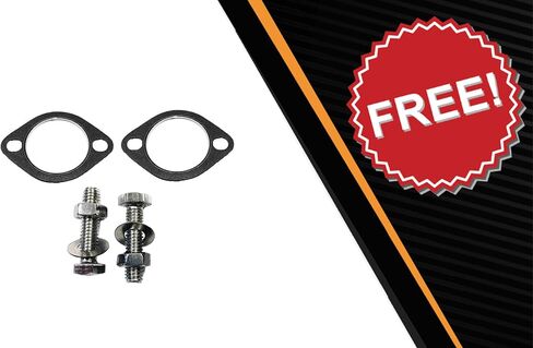 Northeastern Exhaust | Stainless Steel Front Flex Pipe Compatible for 2003-2004 Ford Focus 2.3L | Free Gaskets and Bolts & Nuts Included | Automotive Replacement Part in Saudi Arabia