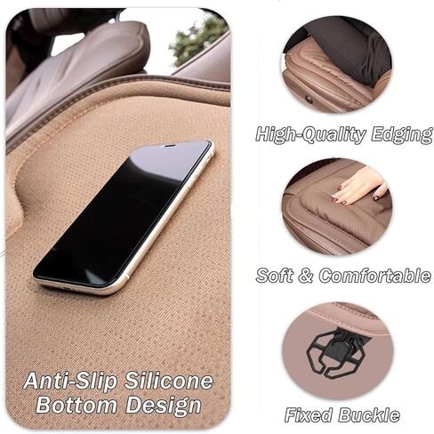Livena Car Seat Cushion for Driving, 3D Air Mesh Breathable, Non-Slip Bottom, Universal Fit for Car/Truck/Office/Home (Brown,Seat) in Saudi Arabia