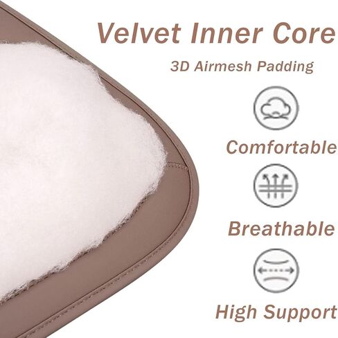 Livena Car Seat Cushion for Driving, 3D Air Mesh Breathable, Non-Slip Bottom, Universal Fit for Car/Truck/Office/Home (Brown,Seat) in Saudi Arabia