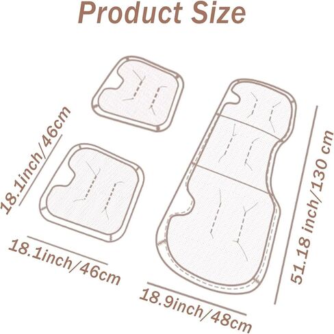 Livena Car Seat Cushion for Driving, 3D Air Mesh Breathable, Non-Slip Bottom, Universal Fit for Car/Truck/Office/Home (Brown,Seat) in Saudi Arabia