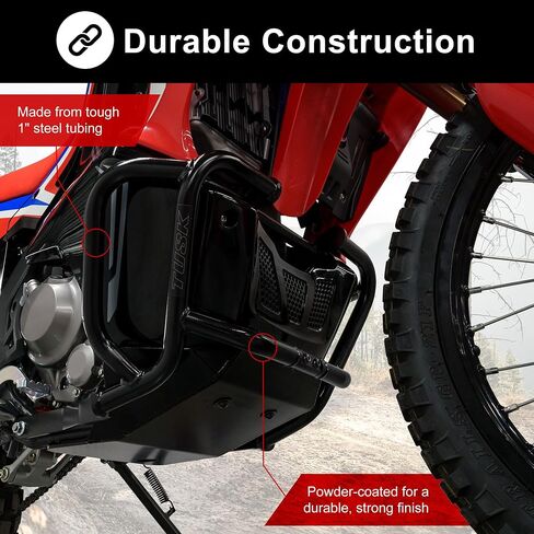 Tusk Crash Bars - Engine Guards Black Compatible with Honda CRF 300L Rally in Saudi Arabia