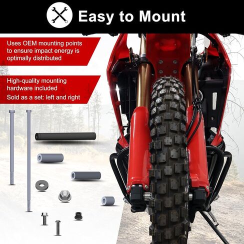 Tusk Crash Bars - Engine Guards Black Compatible with Honda CRF 300L Rally in Saudi Arabia
