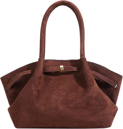 حقيبة حمل من جلد الغزال Makukke للنساء ، حقيبة من جلد الغزال Hobo Handbag Women Vintage Counter Bas in Kuwait