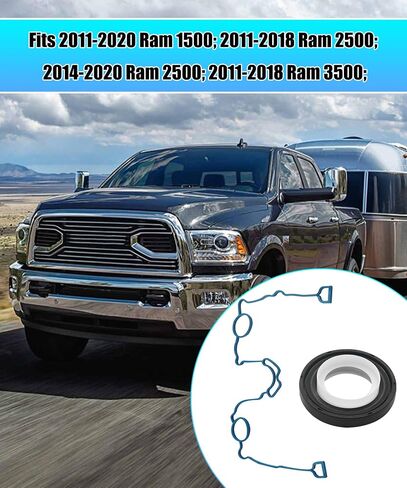 Engine Timing Cover Gasket Set Fit for 2011-2020 Dodge Ram 1500,Ram 2500,Ram 3500,Ram 4500,Ram 5500,Replaces TCS46169 in Saudi Arabia