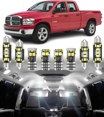 BMT xmsCar Interior LED Light Replacement for DODGE Ram 1500 2500 3500 2003-2008,6000K Super Bright Interior Light Bulbs Package, 12pcs in Saudi Arabia