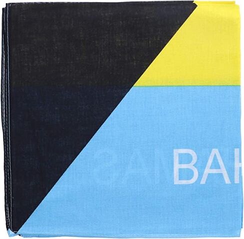 Bahamas Flag Bandana – 21x21 Patriotic Caribbean Head Wrap for Men & Women – Bahamas Flag Bandana for Festivals, Carnival, Travel, National Pride & Fashion in Saudi Arabia