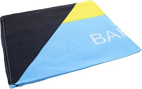 Bahamas Flag Bandana – 21x21 Patriotic Caribbean Head Wrap for Men & Women – Bahamas Flag Bandana for Festivals, Carnival, Travel, National Pride & Fashion in Saudi Arabia