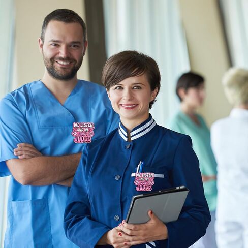 Blue Glitter Nurse Badge Reel with ID Clip, Sana Sana Colita De Rana Cute Badge Reel Retractable ID Tag Card Holder Clip, Funny Badge Reel for Nurse Student Teacher Doctor Medical Assistant in Kuwait