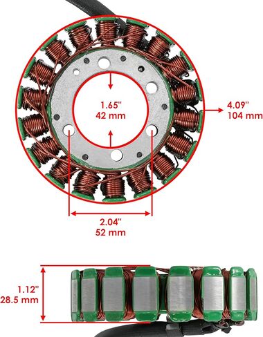 Caltric Stator and Regulator Rectifier Compatible With Yamaha Xv1600 Xv-1600 Road Star 1600 Silverado 1999-2003 in Saudi Arabia