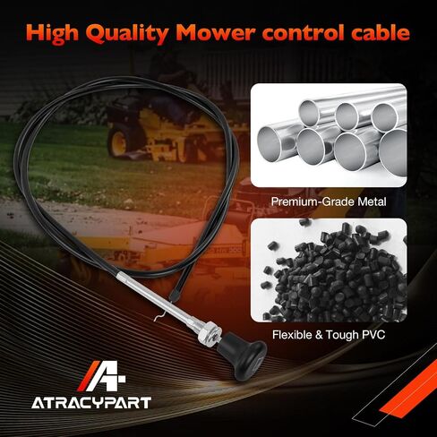 946-05341B MOWERS MOWERS CHOKE Cable- متوافق مع Cub Cadet Pro HW336 ، HW348 ، Pro X 636 ، X 648 ، Pro Z 560-L ، 972-SDL Dially Lawn Mowers- استبدال 746-05341B 946-05341A in Kuwait