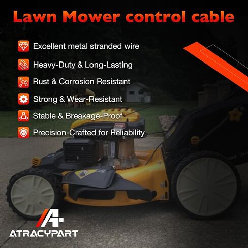 946-05341B MOWERS MOWERS CHOKE Cable- متوافق مع Cub Cadet Pro HW336 ، HW348 ، Pro X 636 ، X 648 ، Pro Z 560-L ، 972-SDL Dially Lawn Mowers- استبدال 746-05341B 946-05341A in Kuwait