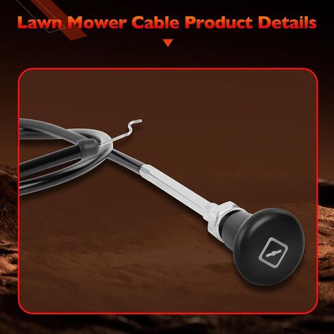 946-05341B MOWERS MOWERS CHOKE Cable- متوافق مع Cub Cadet Pro HW336 ، HW348 ، Pro X 636 ، X 648 ، Pro Z 560-L ، 972-SDL Dially Lawn Mowers- استبدال 746-05341B 946-05341A in Kuwait