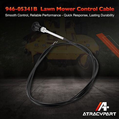946-05341B MOWERS MOWERS CHOKE Cable- متوافق مع Cub Cadet Pro HW336 ، HW348 ، Pro X 636 ، X 648 ، Pro Z 560-L ، 972-SDL Dially Lawn Mowers- استبدال 746-05341B 946-05341A in Kuwait