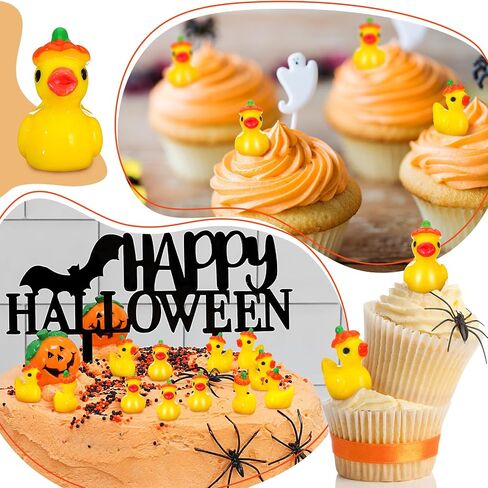 150 PCS Fall Fall Mini Resin Ducks Duckn Ducks Halloween Halloween Resin Tiny Resin the Miniature تمثال مصغرة لخريف الحفلات مهرجان هالوين تفضل زخرفة المنزل (اليقطين) in Saudi Arabia