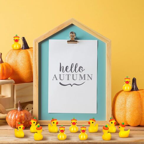 150 PCS Fall Fall Mini Resin Ducks Duckn Ducks Halloween Halloween Resin Tiny Resin the Miniature تمثال مصغرة لخريف الحفلات مهرجان هالوين تفضل زخرفة المنزل (اليقطين) in Saudi Arabia