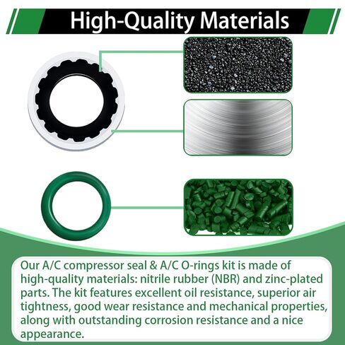 40pcs غسالات ختم الضاغط A/C و 175pcs A/C O Rings Kit ، 24 أحجام حشية منفذ تكييف الهواء لاستبدال السيارات. in Kuwait