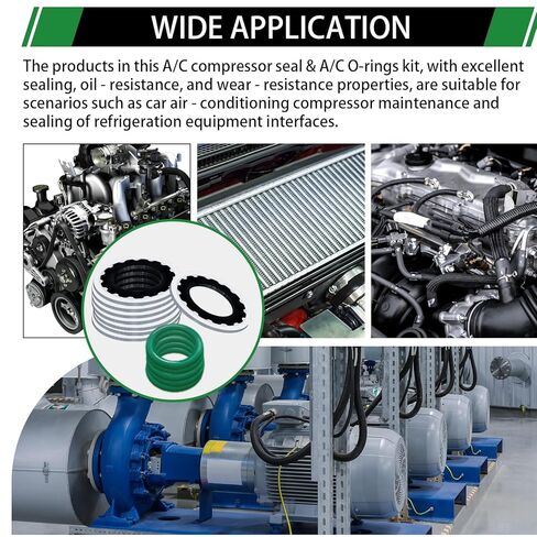 40pcs غسالات ختم الضاغط A/C و 175pcs A/C O Rings Kit ، 24 أحجام حشية منفذ تكييف الهواء لاستبدال السيارات. in Kuwait