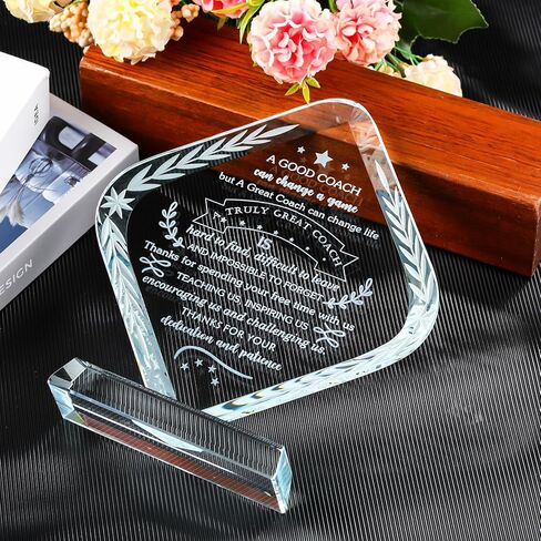 YWHL Teacher Appreciation Gifts Crystal Thank You Gifts for Teacher Office Desk Decor Best Teacher Gifts for Women Men from Students Meaningful Gifts for Teacher for Birthday Retirement Christmas in Saudi Arabia