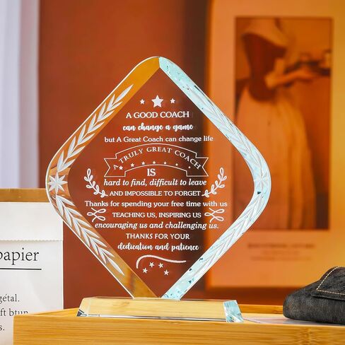 YWHL Teacher Appreciation Gifts Crystal Thank You Gifts for Teacher Office Desk Decor Best Teacher Gifts for Women Men from Students Meaningful Gifts for Teacher for Birthday Retirement Christmas in Saudi Arabia