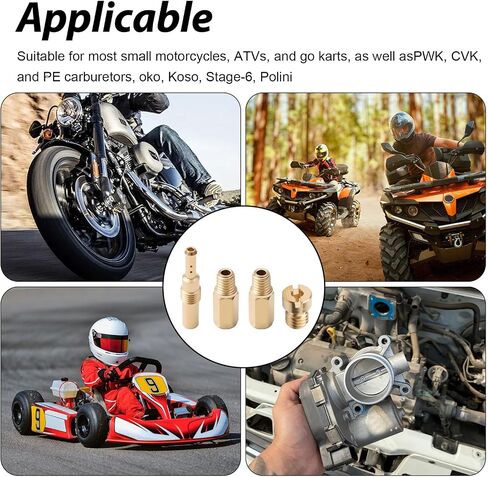 40PCS Carburetor Main Jet Plan Pilot Jet Kit لـ PWK CVK PE KEIHIN OKO KOSO مع JETs الرئيسية 30PCS CARBURETOR و 10 PCS PLOOT PILOT JETS ، استبدل #SCL-2018090002-ZH-T-01/02 in Saudi Arabia