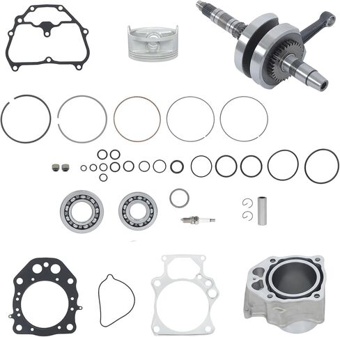 Engine Kit Crank Cylinder Piston Gaskets Seals Bearings Valves Replacement for Honda TRX500 Foreman 2014-2020 2021-2025 Replacement for 12100-HR0-F00 13000-HR3-A40 in Saudi Arabia