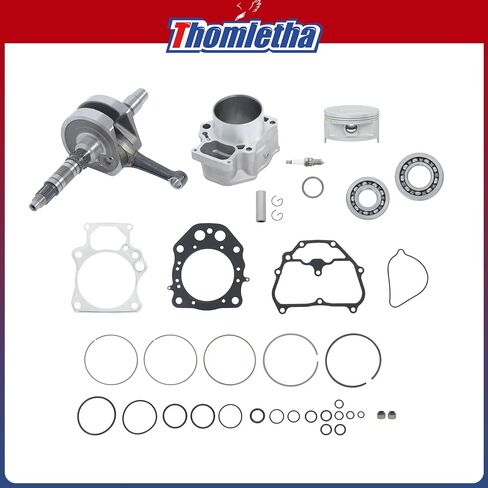 Engine Kit Crank Cylinder Piston Gaskets Seals Bearings Valves Replacement for Honda TRX500 Foreman 2014-2020 2021-2025 Replacement for 12100-HR0-F00 13000-HR3-A40 in Saudi Arabia