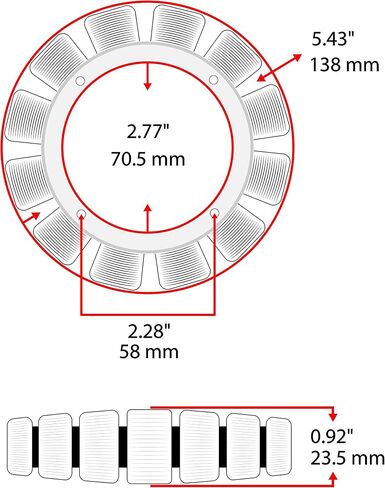 Caltric Complete 25 Amp Stator Compatible With Kohler Command PRO EFI-ECH CH735 CH745 ECH940 ECH980 in Saudi Arabia
