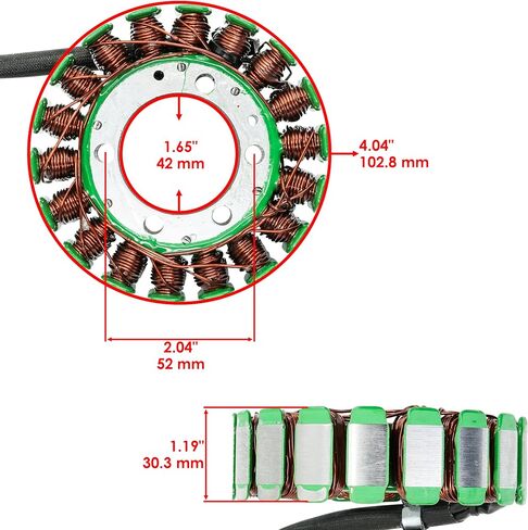 Caltric Stator and Gasket Compatible With Kawasaki Vn800 Vn-800 Vulcan 800 Drifter Classic in Saudi Arabia