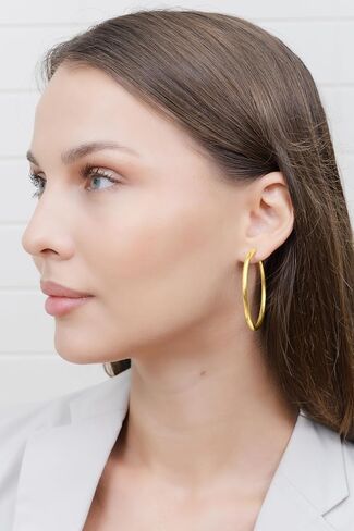 Hoops & Loops 925 Sterling Silver 1.5mm High Polished Round Small Click-Top Hoop Earrings, 15mm-50mm for Women Men Teen Girls | Silver, Yellow Gold & Rose Gold in Saudi Arabia