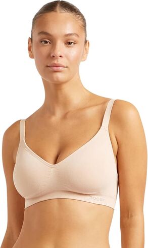 Boody Women’s Wireless Full‑Bust T‑Shirt Bra | Bamboo Viscose, Seam‑Free Comfort, Invisible Fit, 2‑in‑1 Adjustable Straps in Kuwait